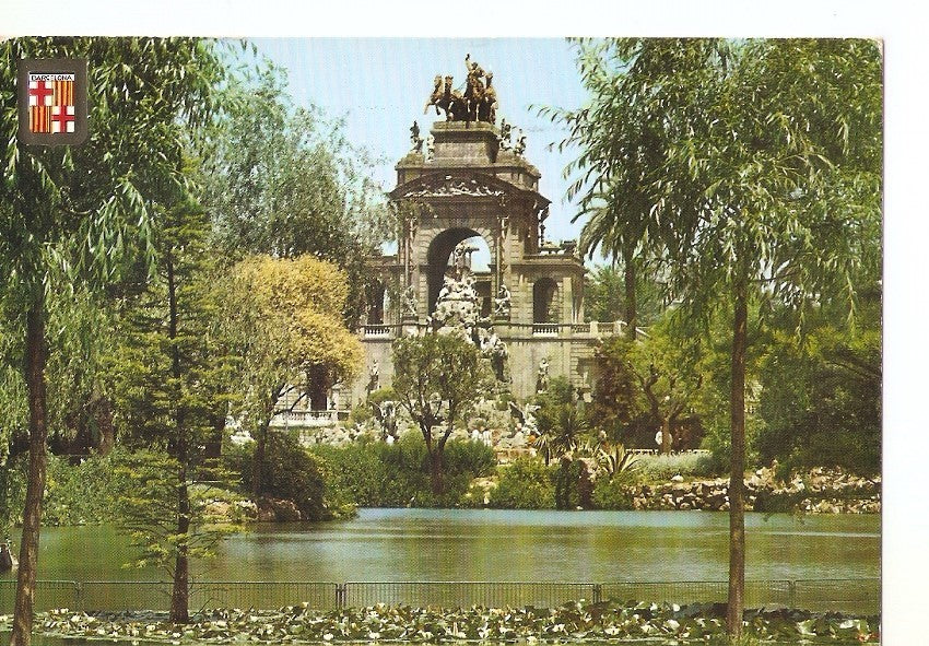 Postal 035472 : Barcelona. Lago y Cascada del Parque de la Ciudadela