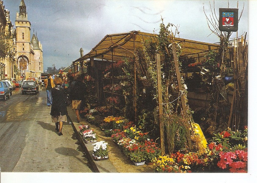 Postal 035493 : Paris. The city island: the flowers market