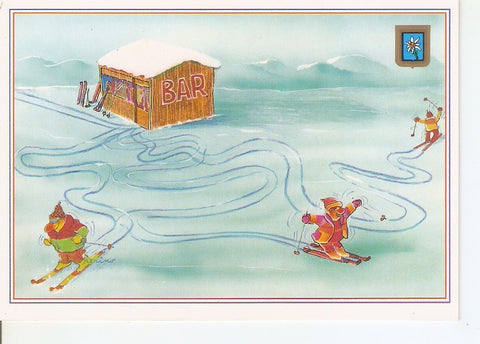 Postal 035525 : Dibujo pista de patinaje