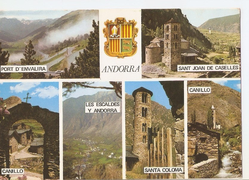 Postal 035535 : Valls dAndorra. Diferents aspectes