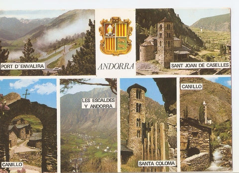 Postal 035535 : Valls dAndorra. Diferents aspectes