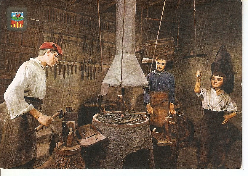 Postal 035549 : Ripoll. Museu (Obrador d0un Clavetaire Ripolles segle XVIII)