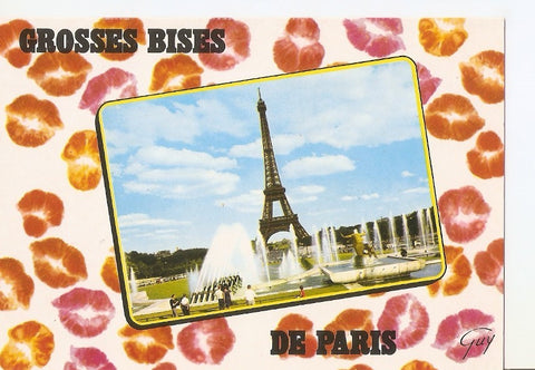 Postal 035567 : Paris et ses Merveilles. Les jeux deau du Trocadero et la tour Eiffel