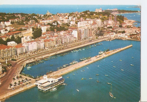 Postal 035582 : Santander (vista aerea). P. Castelar y Puerto Chico