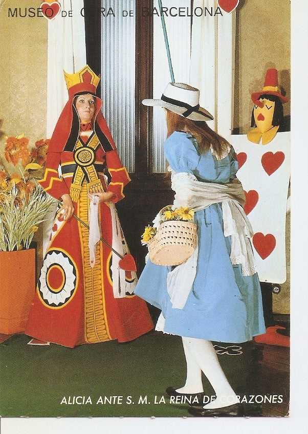 Postal 035585 : Museo de Cera de Barcelona. Alicia ante S.M. la Reina de corazones