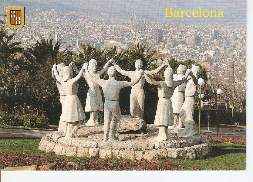 Postal 035592 : Barcelona. Montjuic. Monumento a la salud