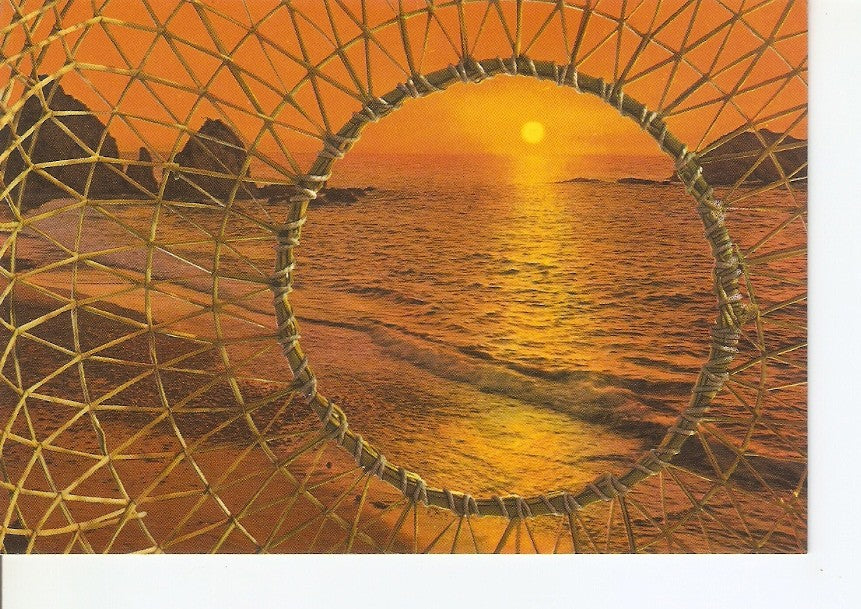 Postal 035595 : España tipica y paisajistica. Original y arrebolado amanecer