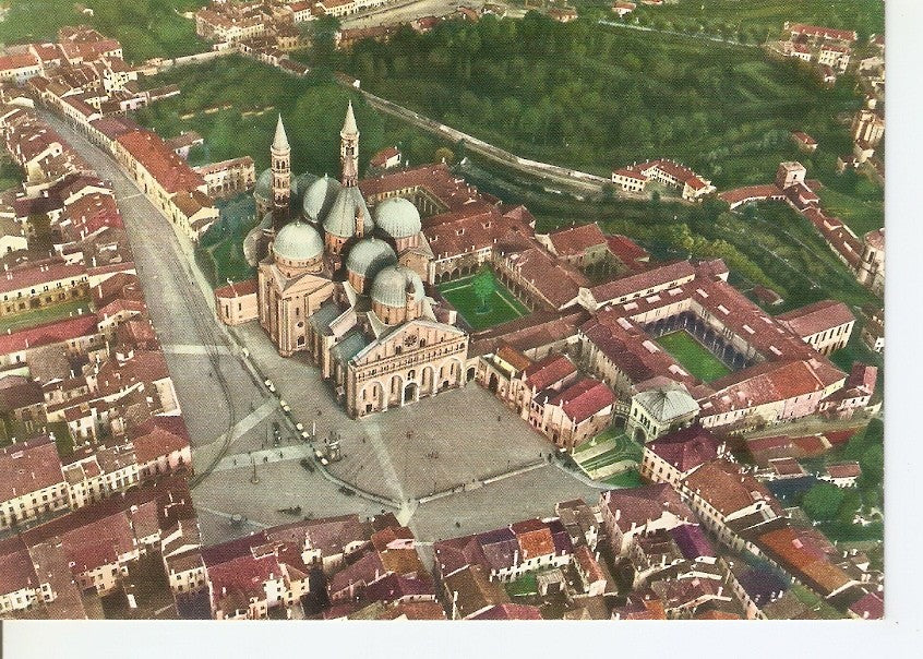 Postal 035616 : Padova. Basilica del Santo e panorama visti dall aeroplano