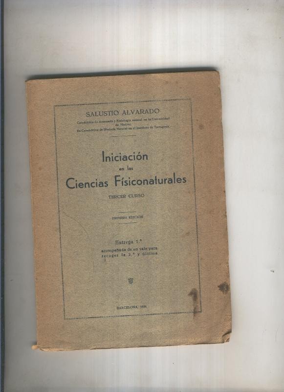 Iniciacion en las Ciencias Fisiconaturales tercero entrega 2 y ultima