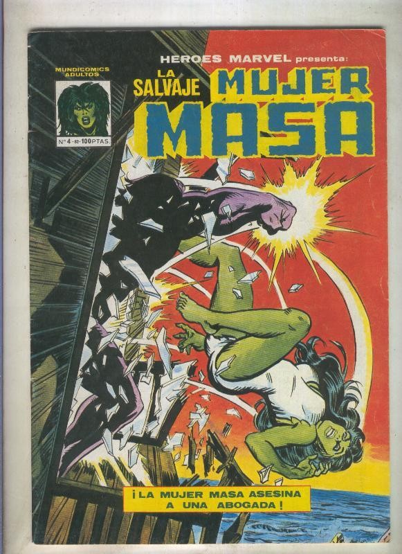 Heroes Marvel de Mundicomic numero 4: La mujer Masa (numerado 2 en trasera)