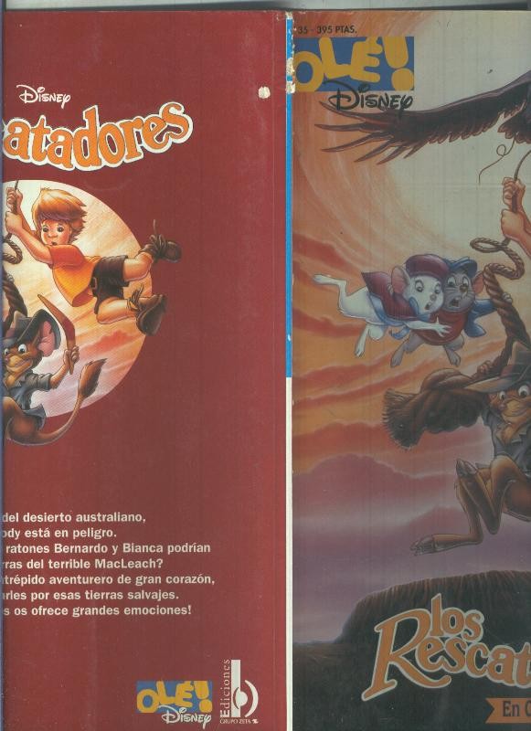 Ole Disney portada en relieve numero 35: Los rescatadores en cangurolandia