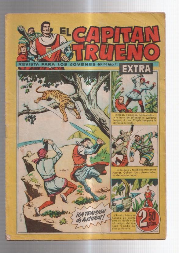 El Capitan Trueno Extra numero 105 (aviejado) (numerado 1 en trasera)