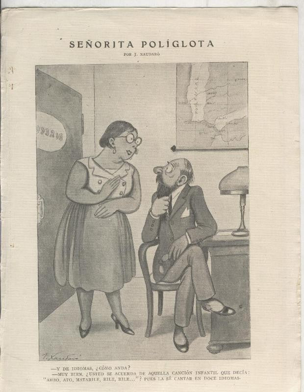 Xaudaro: Lamina numero 17: Señorita Poliglota