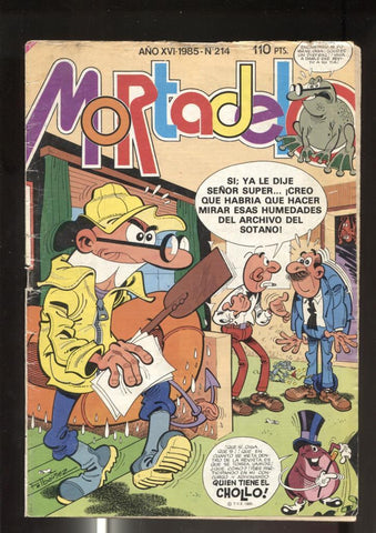 Super Mortadelo numero 214 (numerado 1 en trasera)