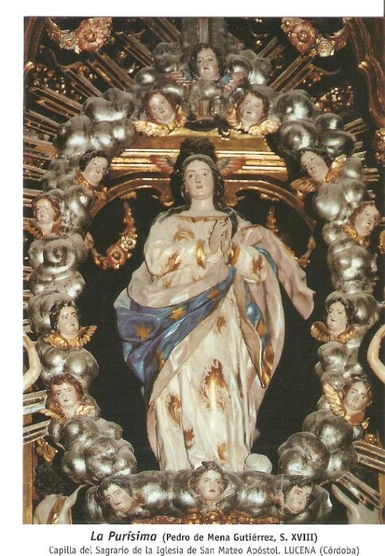 Postal 029922 : La Purisima (Pedro de Mena Gutierrez S. XVIII)  
