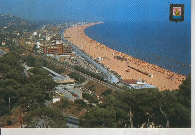 Postal 015961: Vista aerea de Castelldefels en Barcelona