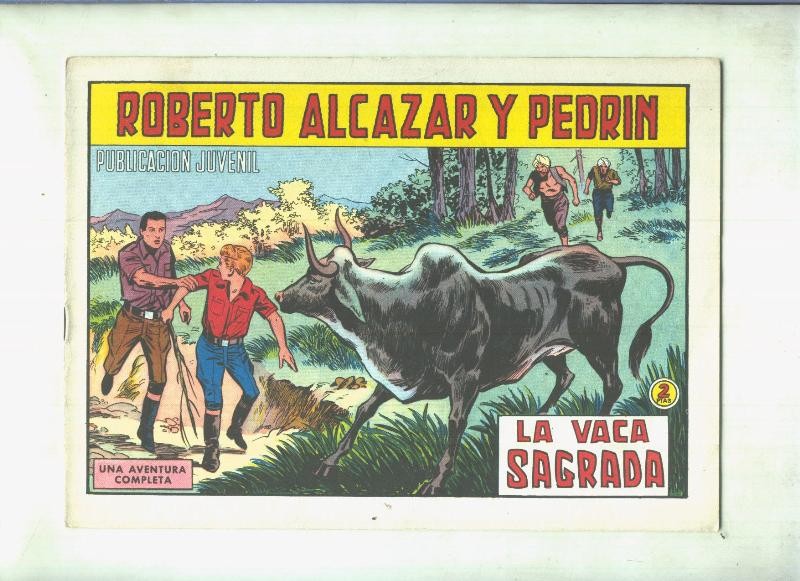 Roberto Alcazar y Pedrin original numero 0908: La vaca sagrada