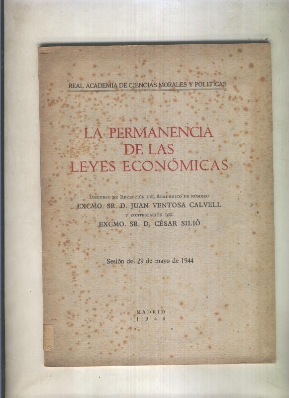 La permanencia de las leyes economicas