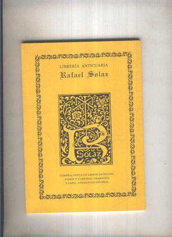 Libreria anticuaria Rafael Solaz