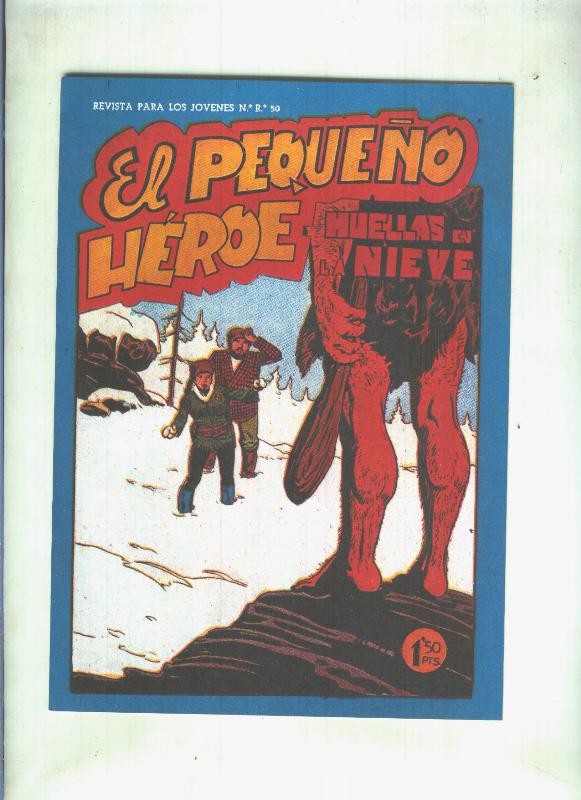 Facsimil: El Pequeño Heroe numero 074: Huellas en la nieve