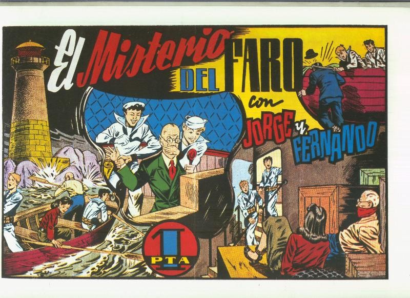 Facsimil: Jorge y Fernando serie la Marina: El misterio del faro