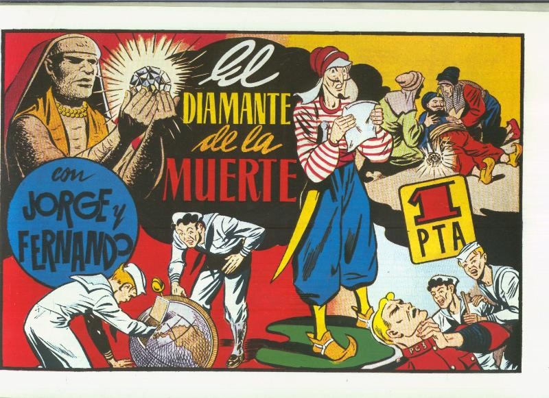 Facsimil: Jorge y Fernando serie la Marina: El diamante de la muerte