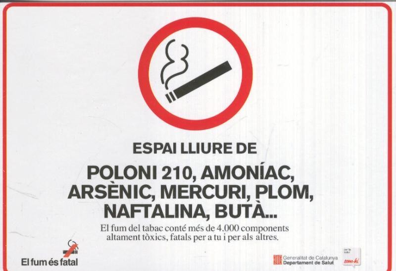 Postal 005735 : Publicitaria Prohibido Fumar