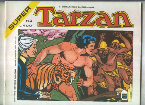 Super Tarzan tiras diarias de Russ Manning numero 03