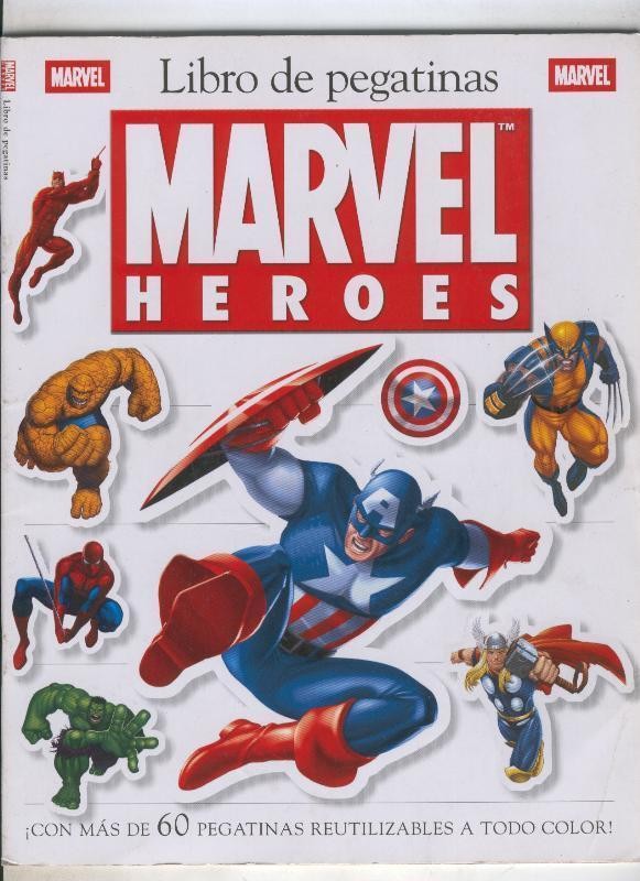 Libro de pegatinas Marvel Heroes