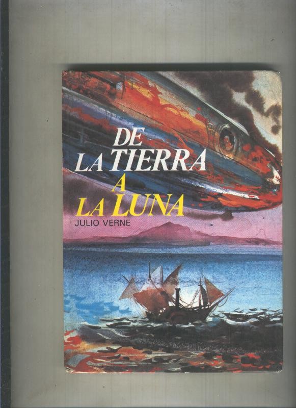 De la tierra a la luna (garabato en interior contraportada por dueño original