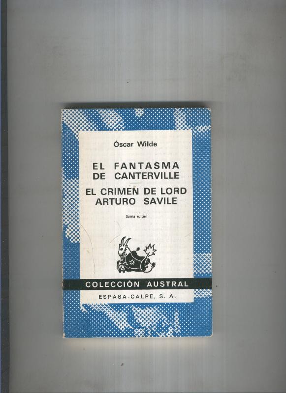 El Fantasma de Canterville- El crimen de lord Arturo Savile