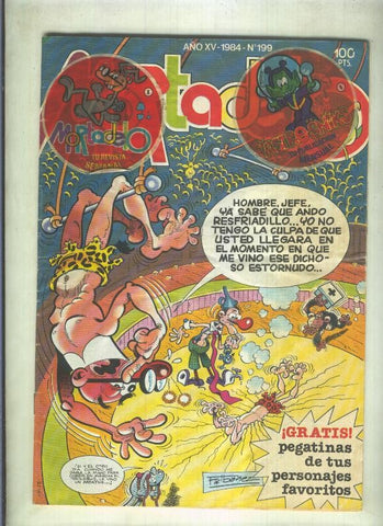 Super Mortadelo numero 191 (resto pegatinas en cubierta segun imagen)