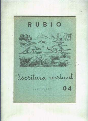 Cuaderno de escritura numero 04 Escritura vertical