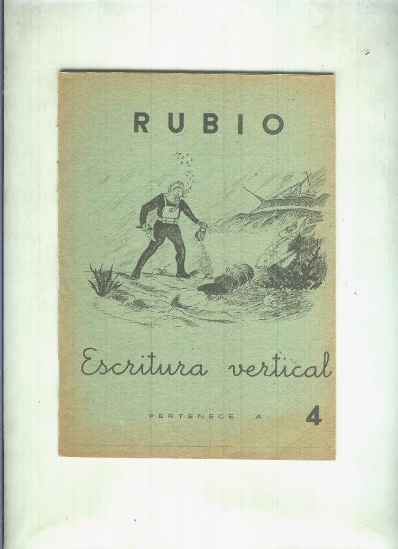 Cuaderno de escritura numero 4: Escritura vertical