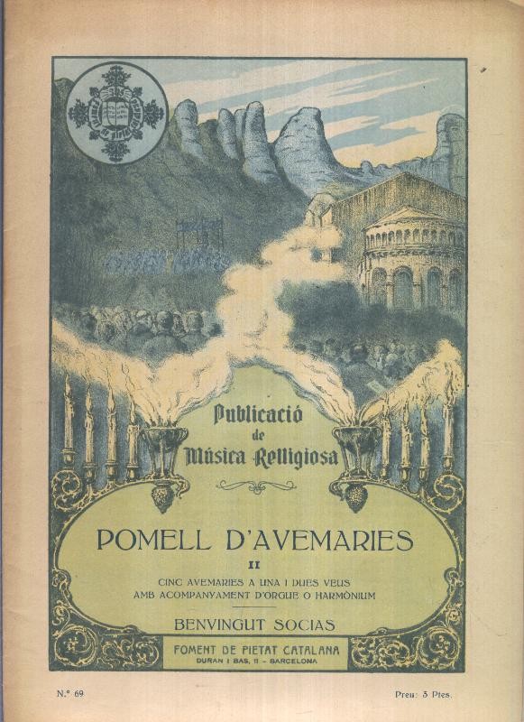 Publicacio de Musica Religiosa: Pomell D,avemaries