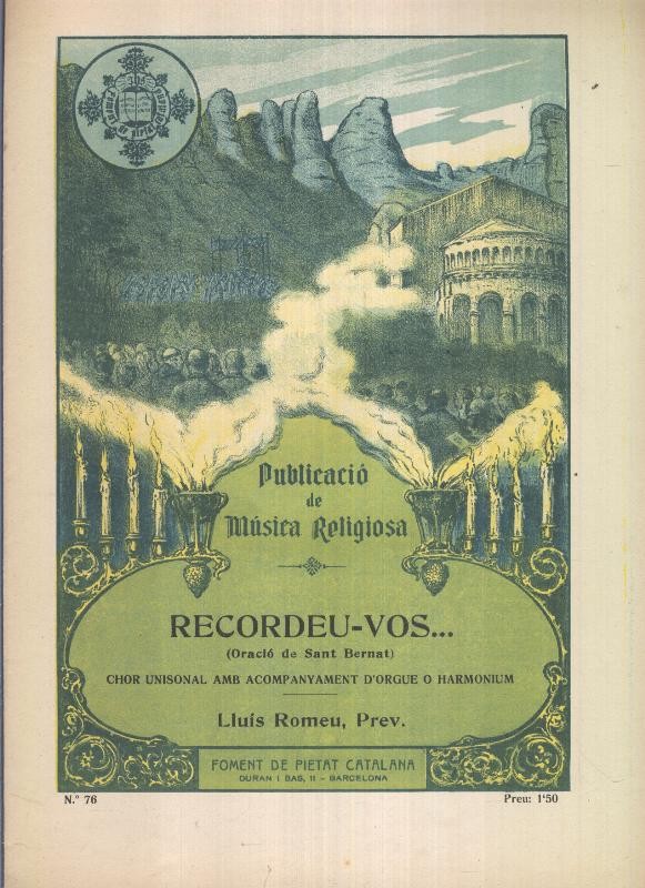 Publicacio de Musica Religiosa: Recordeu-vos