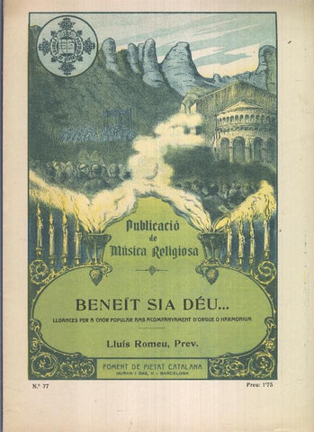 Publicacio de Musica Religiosa: Beneit sia deu