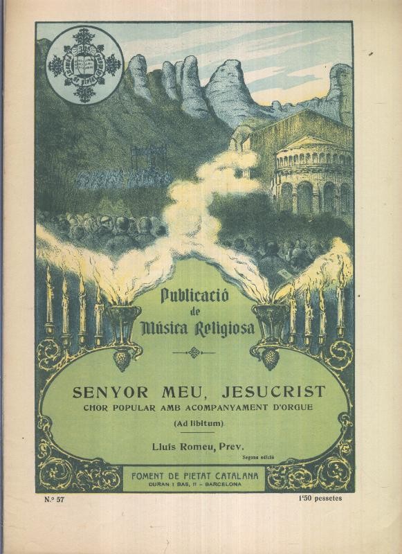 Publicacio de Musica Religiosa: Senyor meu, Jesucrist