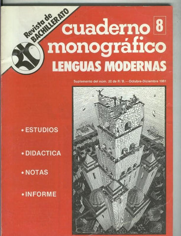 Revista de Bachillerato cuaderno monografico volumen 08: Lenguas modernas