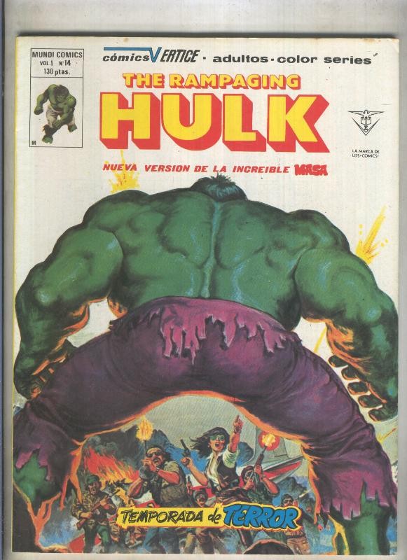 The Rampaging Hulk numero 14 (numerado 1 en trasera)