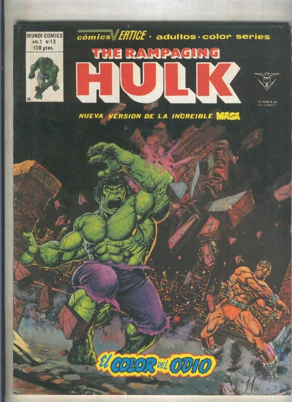 The Rampaging Hulk numero 13 (numerado 1 en trasera)