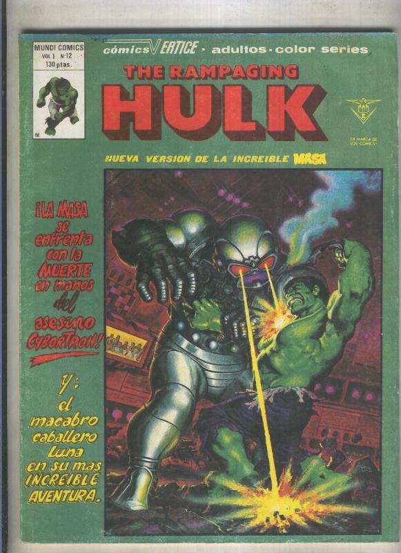 The Rampaging Hulk numero 12 (numerado 1 en trasera)