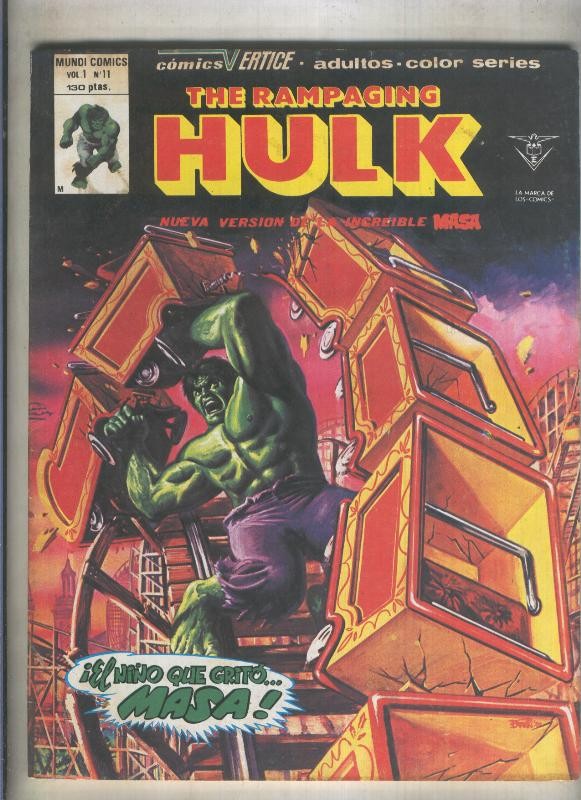 The Rampaging Hulk numero 11 (numerado 1 en trasera)