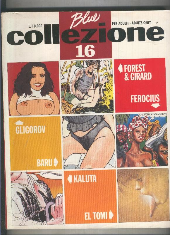 Blue Collezione retapado 16 con los numeros 46 al 48