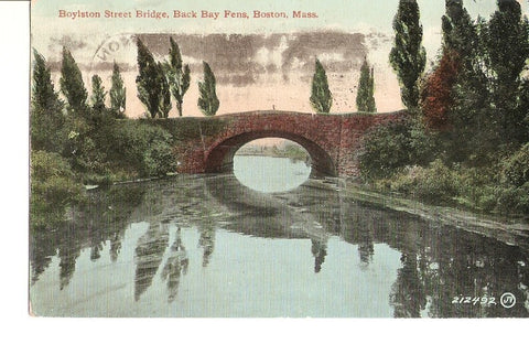 Postal 035658 : Boylston Street Bridge Back Bay Fens Boston Mass.