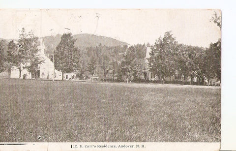 Postal 035661 : C.E. Carrs Residence Andover N.H.