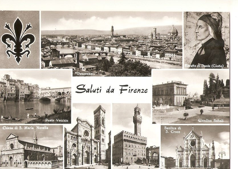Postal 035668 : Saluti da Firenze