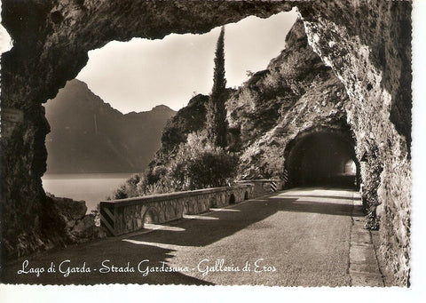 Postal 035687 : Lago di Garda - Strada Gardesana - Galleria di Eros