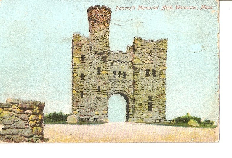 Postal 035698 : Bancroft Memorial Arch. Worcester Mass.