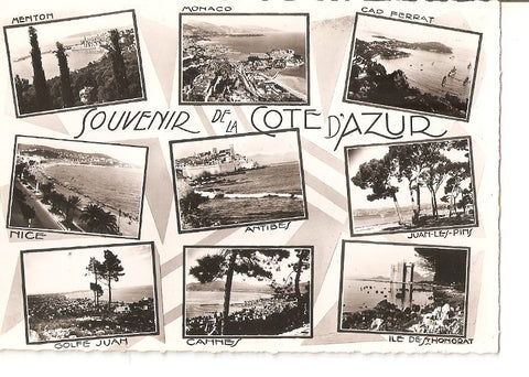 Postal 035740 : Souvenir de la Cote dAzur